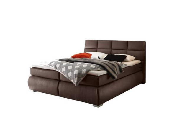ED EXCITING DESIGN Boxspringliege (160 x 200 cm, Kosali 1 mit Bettk. dark brown 160 cm), Braun