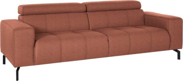 DOMO collection 2,5-Sitzer Cunelli, wahlweise inklusive 6-fach verstellbarer Kopfteilverstellung